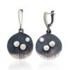 Silver earrings with Fresh-water Pearl