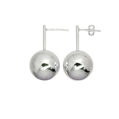 Silver stud earrings