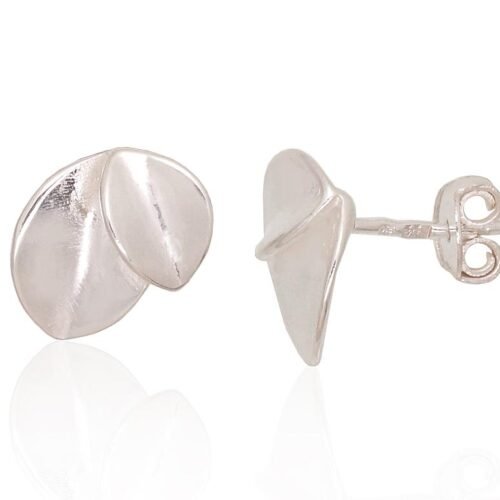 Silver stud earrings
