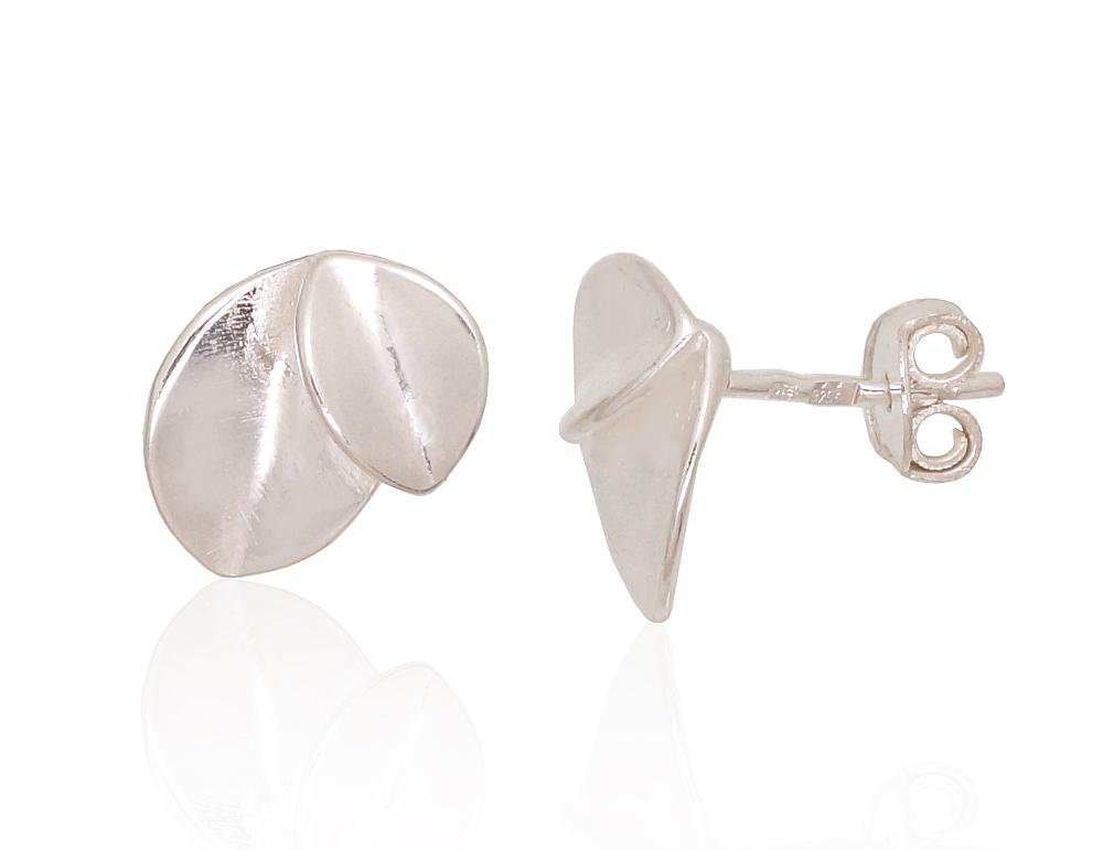 Silver stud earrings
