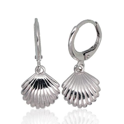 Silver earrings with 'english' lock