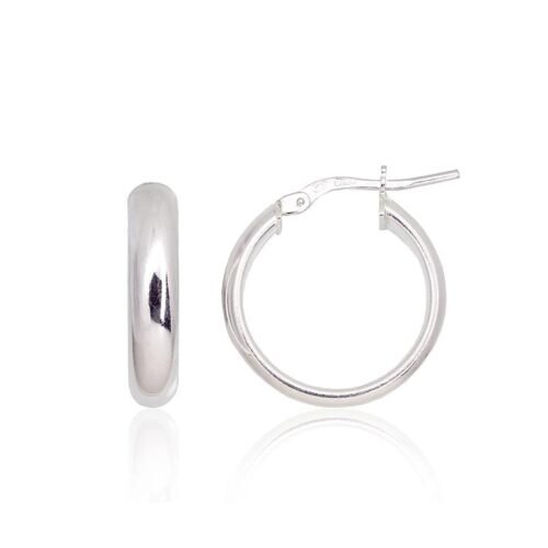 Silver earrings-rings