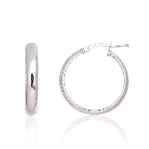 Silver earrings-rings