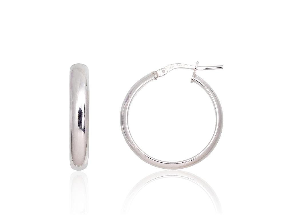 Silver earrings-rings