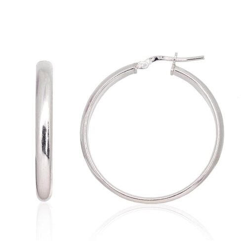 Silver earrings-rings