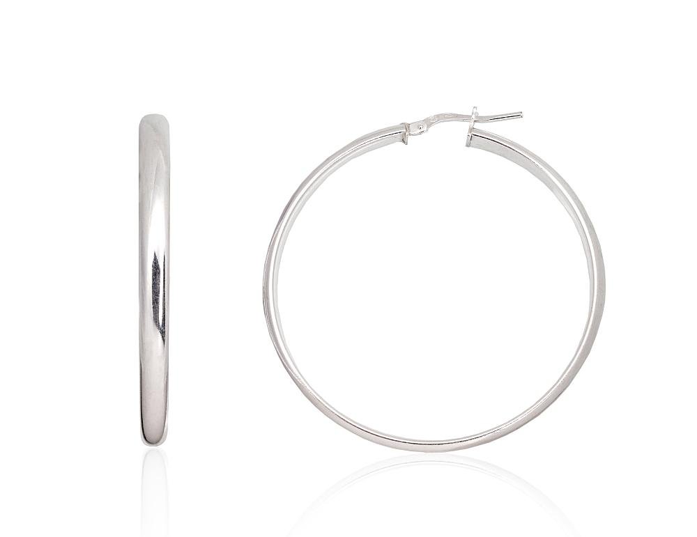 Silver earrings-rings