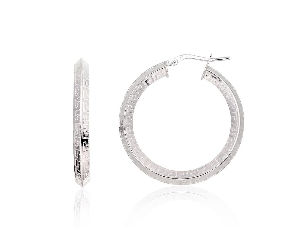 Silver earrings-rings
