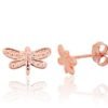 Silver stud earrings