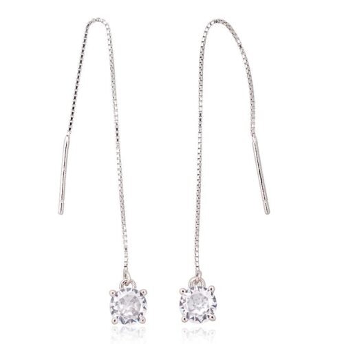 Silver earrings with Zirkons