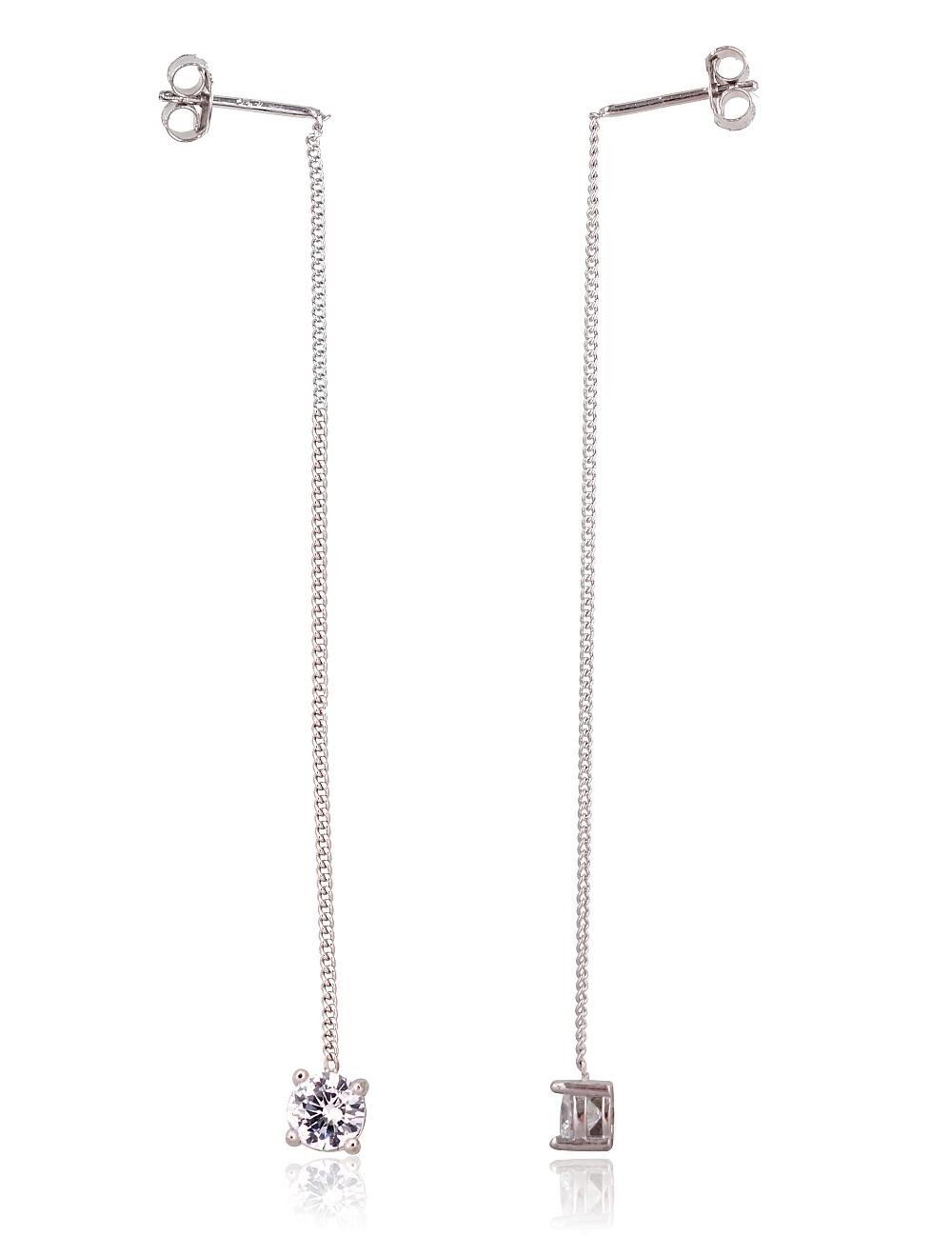 Silver earrings with Zirkons - Image 2