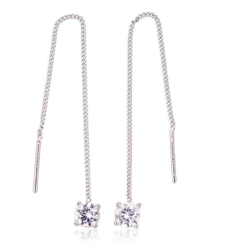 Silver earrings with Zirkons