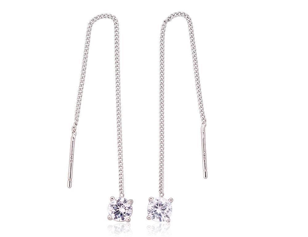 Silver earrings with Zirkons