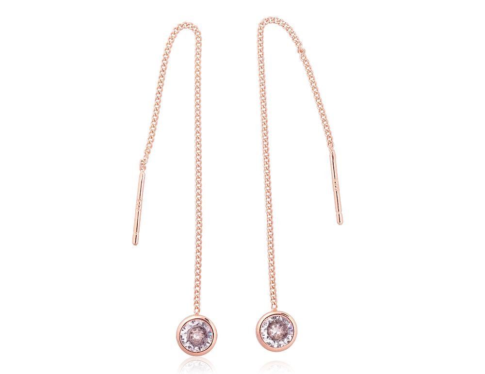 Silver earrings with Zirkons