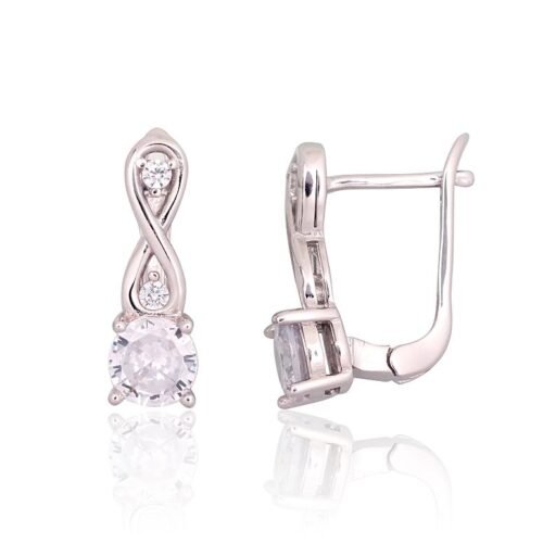 Alternative view of Silver earrings with Zirkons