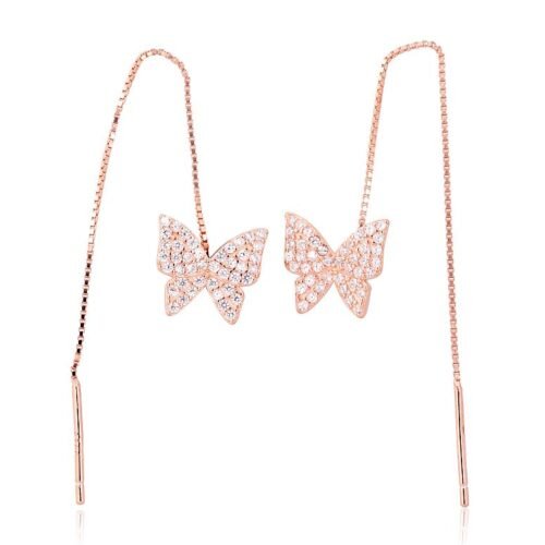 Silver earrings with Zirkons