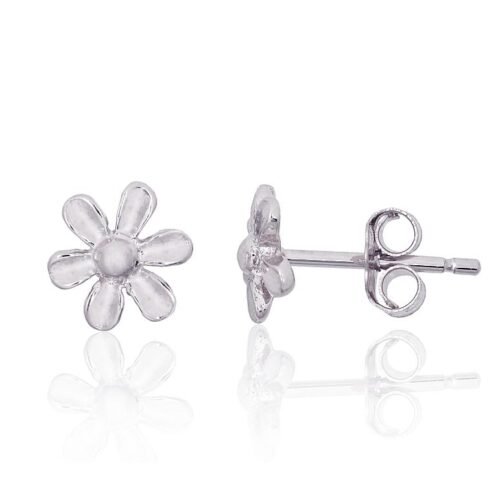 Silver stud earrings