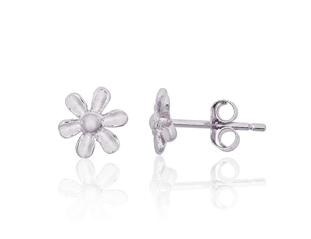 Silver stud earrings