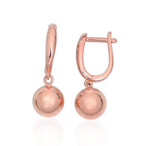 Silver earrings with 'english' lock