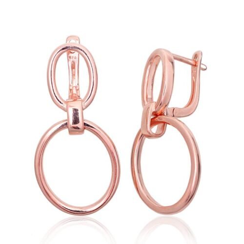 Silver earrings with 'english' lock