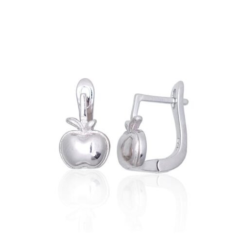 Silver earrings with 'english' lock