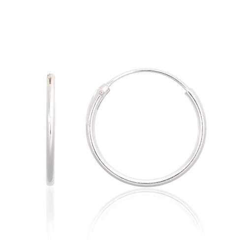 Silver earrings-rings