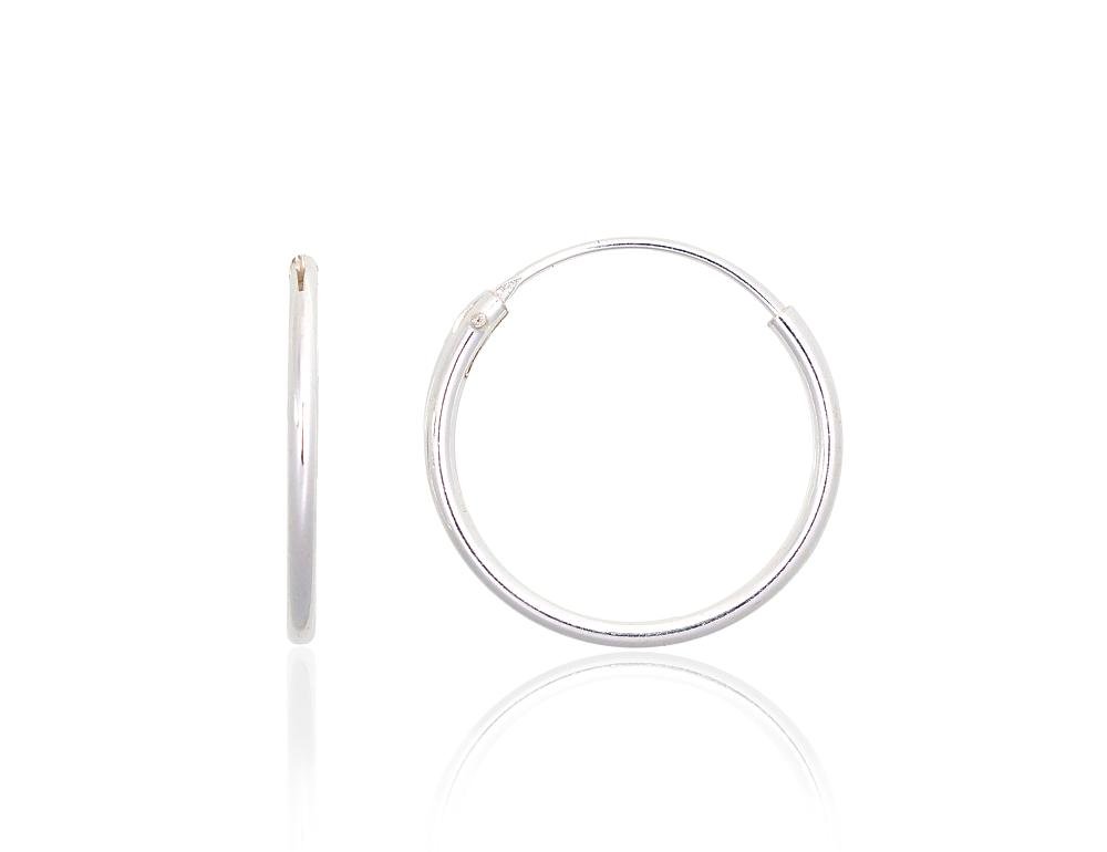 Silver earrings-rings