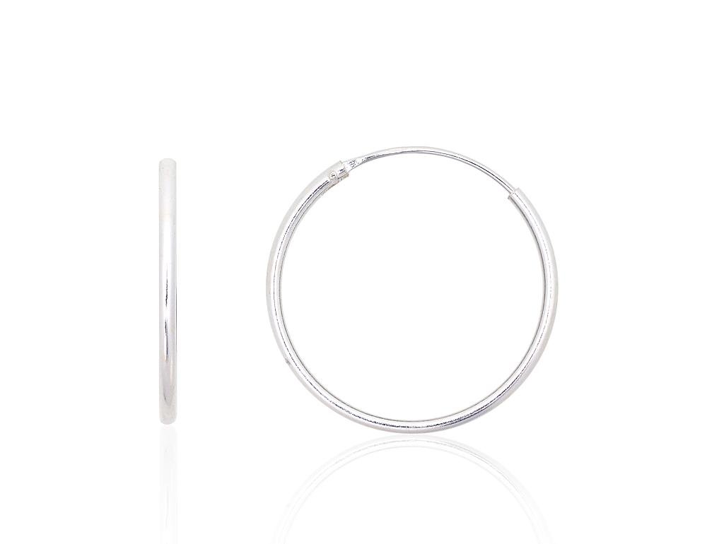 Silver earrings-rings