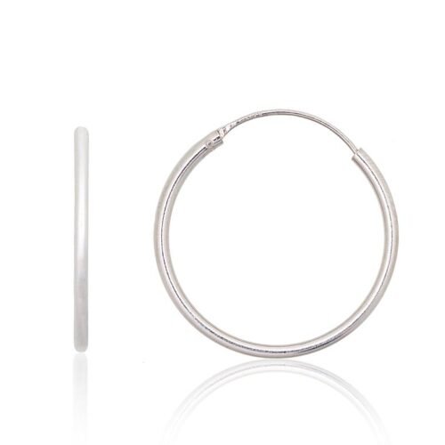 Silver earrings-rings