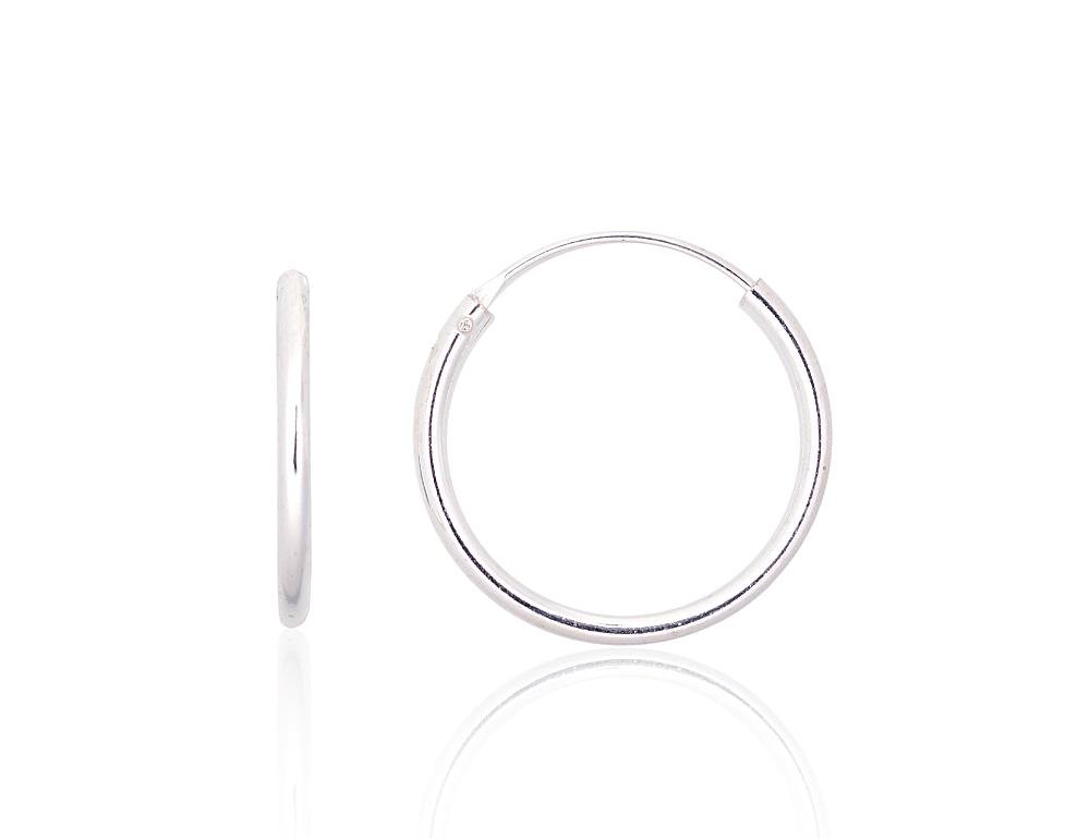 Silver earrings-rings