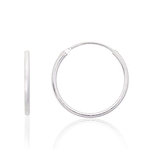 Silver earrings-rings