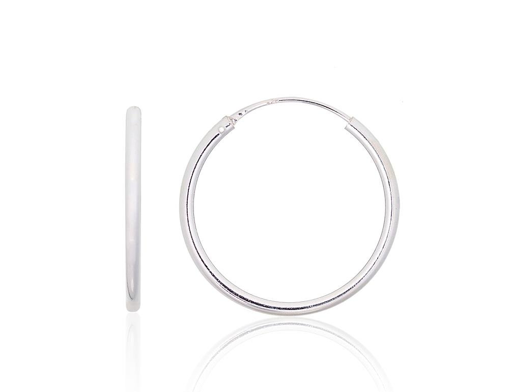 Silver earrings-rings