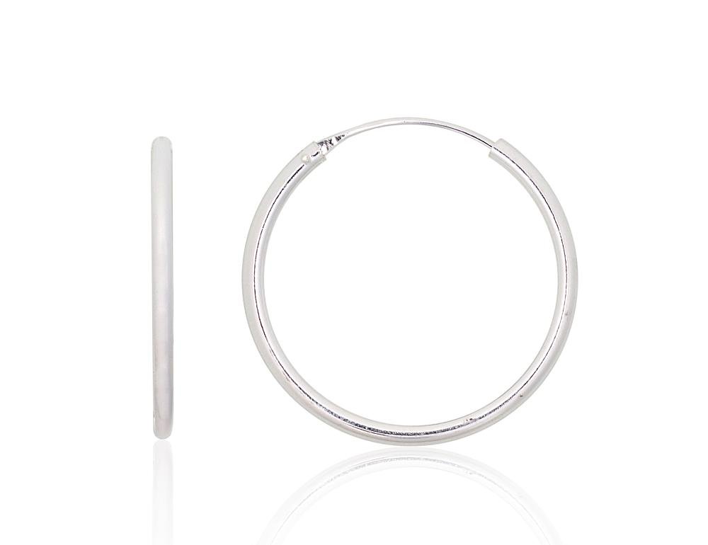 Silver earrings-rings
