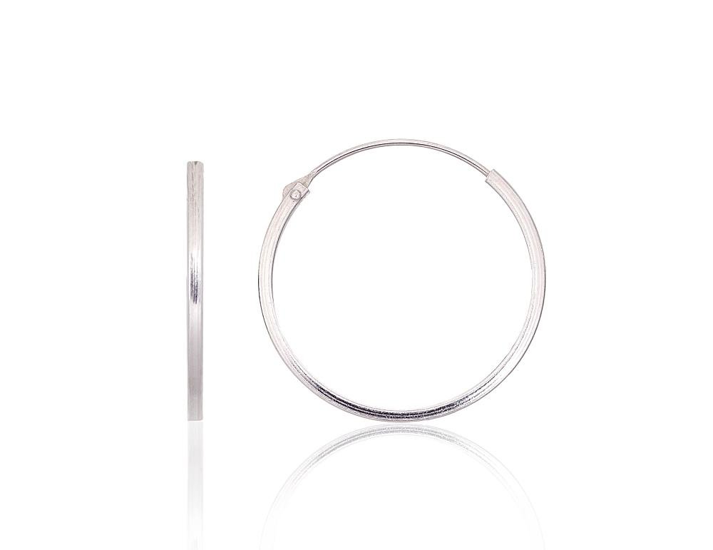 Silver earrings-rings