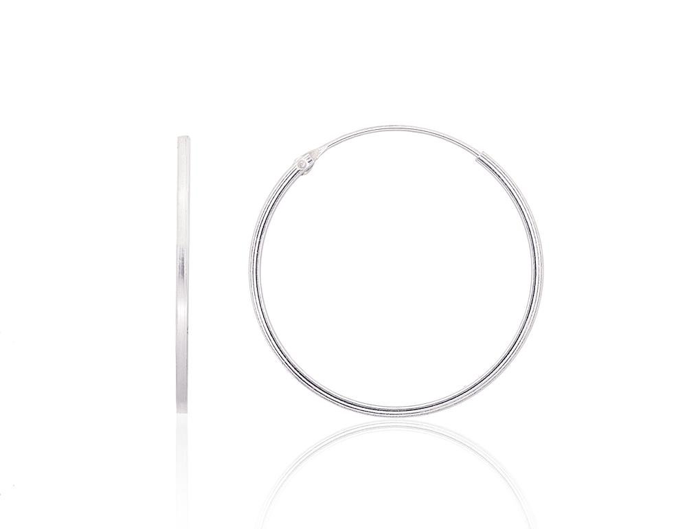 Silver earrings-rings