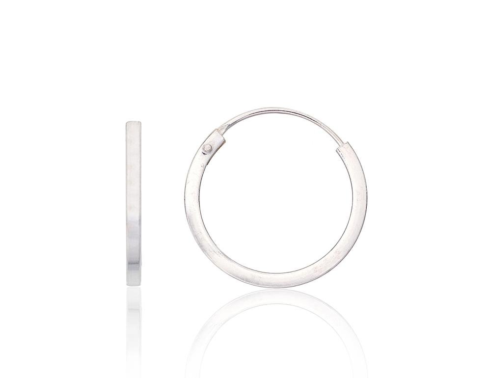 Silver earrings-rings