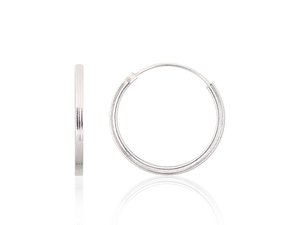 Silver earrings-rings