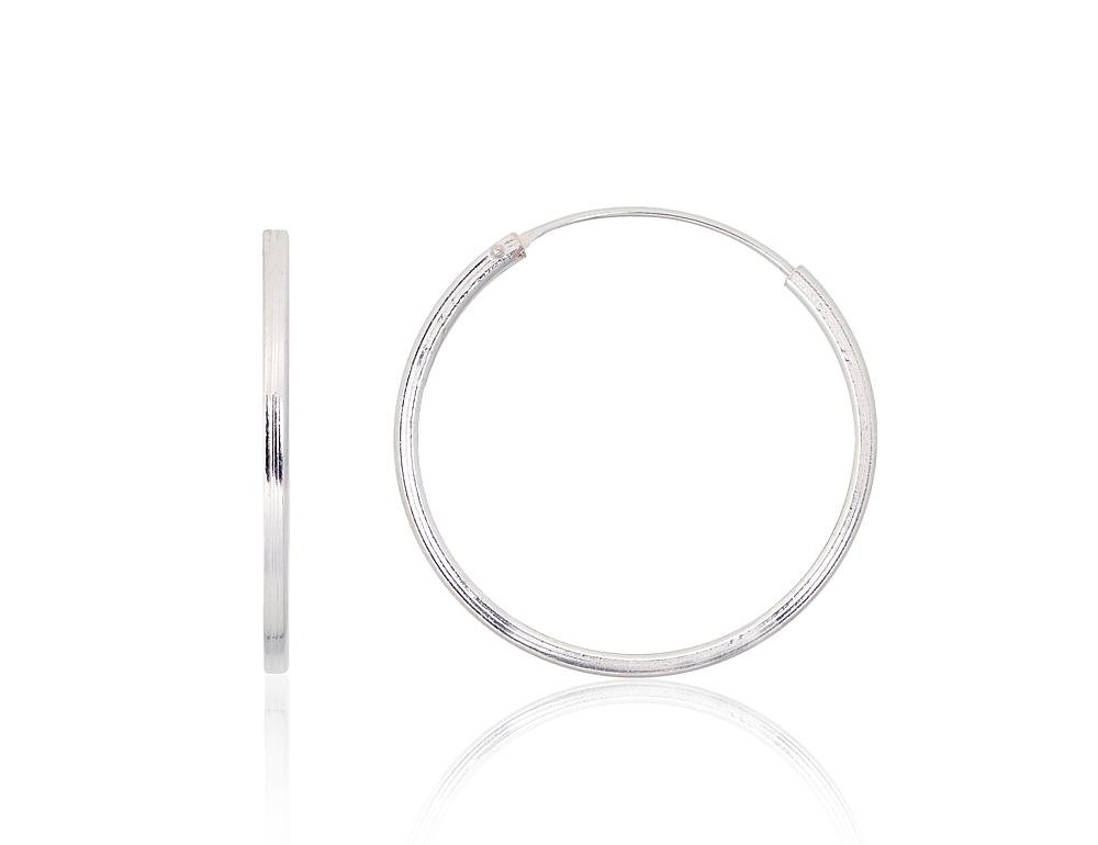 Silver earrings-rings