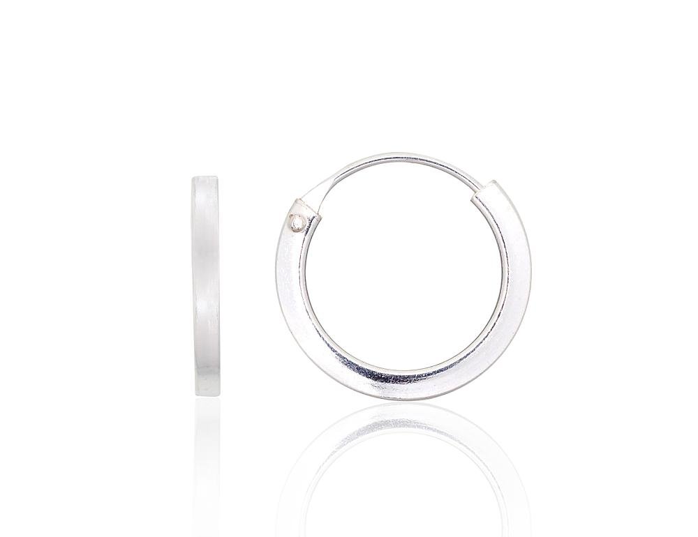Silver earrings-rings