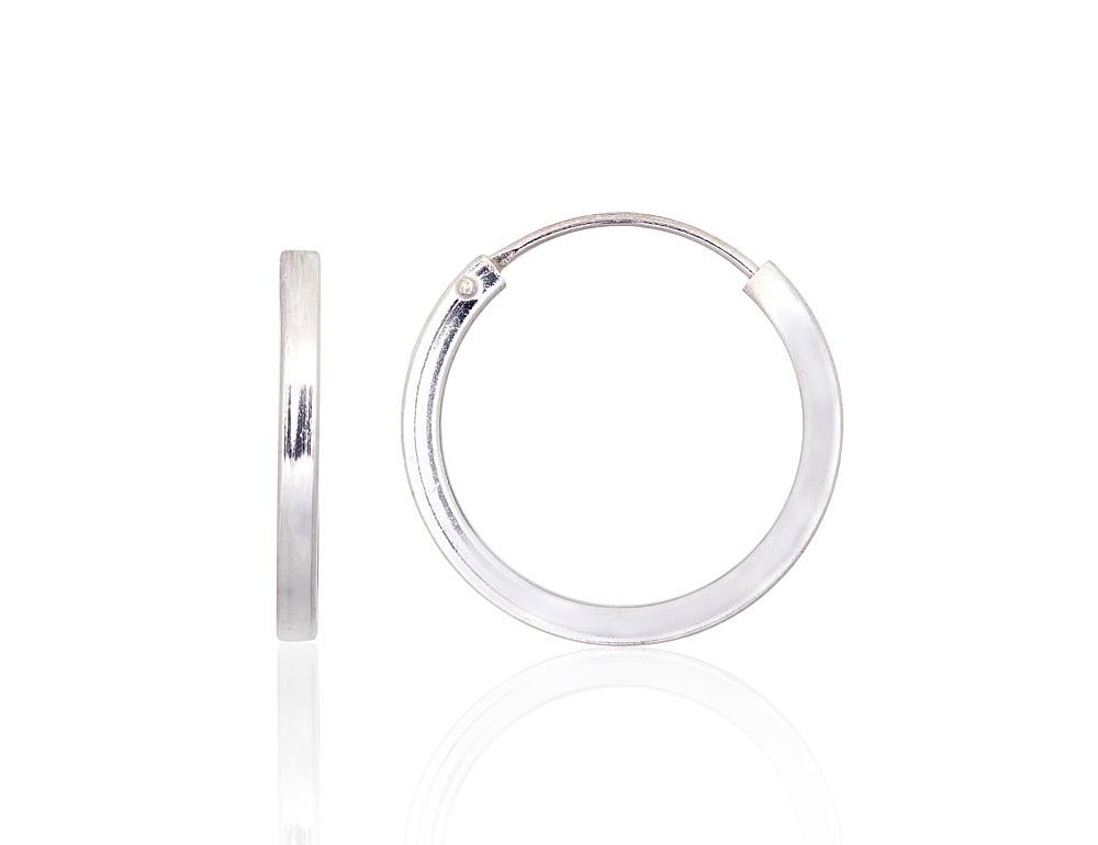 Silver earrings-rings