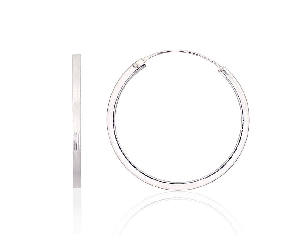 Silver earrings-rings