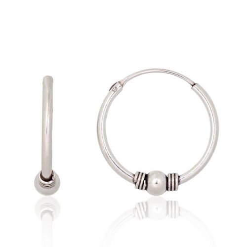 Silver earrings-rings