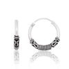 Silver earrings-rings