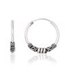 Silver earrings-rings