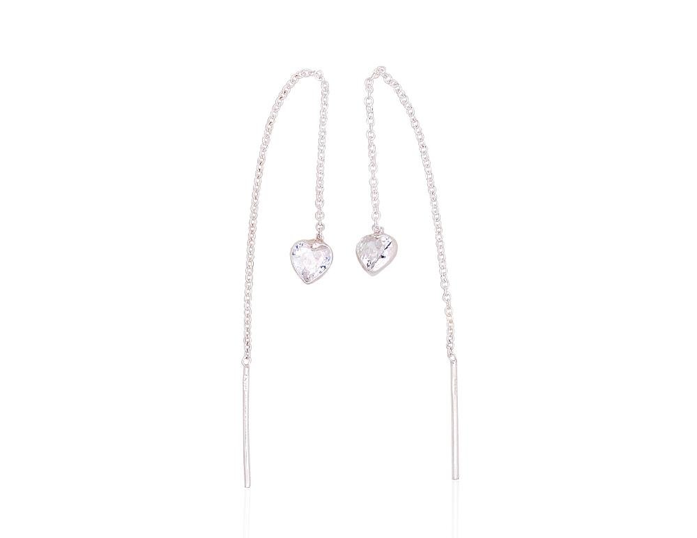 Silver earrings with Zirkons