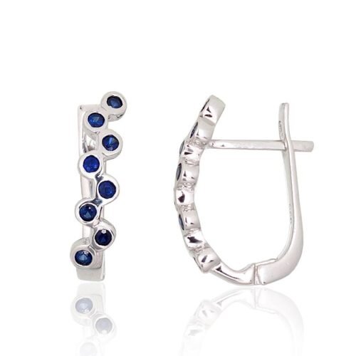 Silver earrings with Sapphire