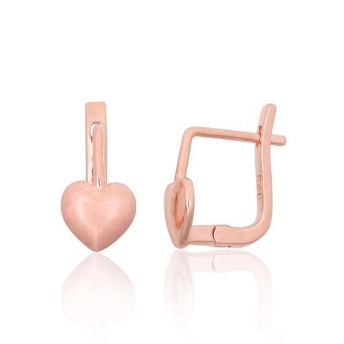 Silver earrings with 'english' lock