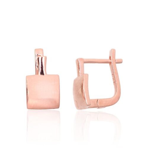 Silver earrings with 'english' lock