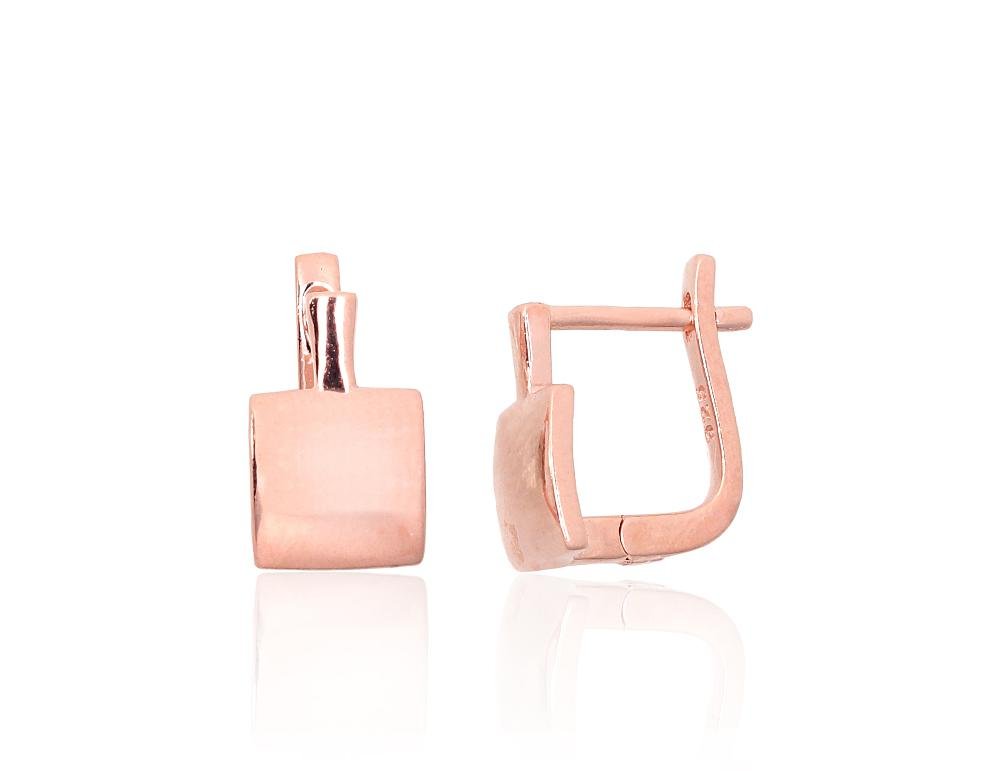 Silver earrings with 'english' lock