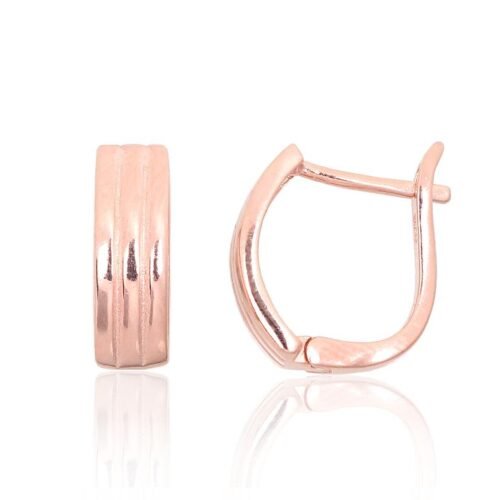 Silver earrings with 'english' lock