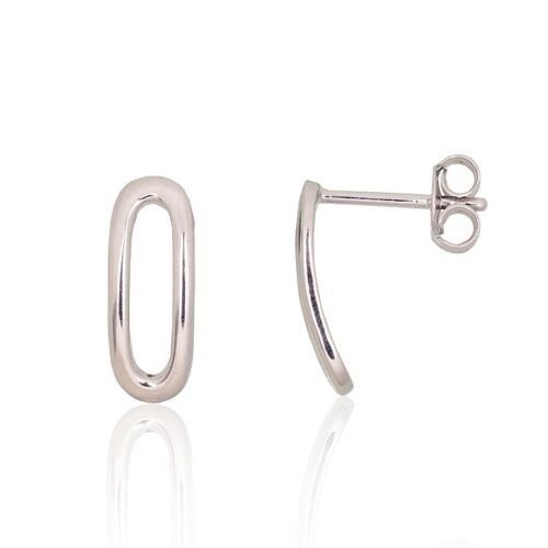 Silver stud earrings